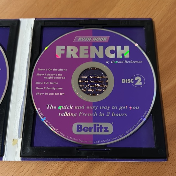 Berltiz Rush Hour Learn to speak French. 2 CDs with a booklet. - Picture 4 of 7